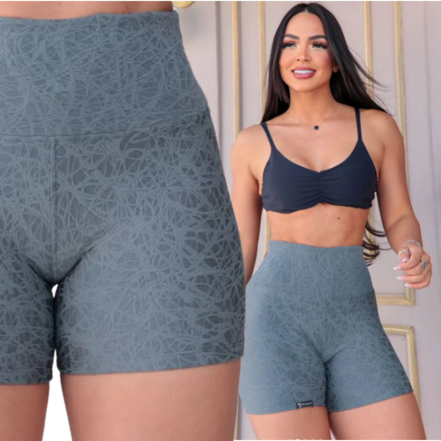 Short Corto Calza Legging Texturizada Calidad Premium Uruguay