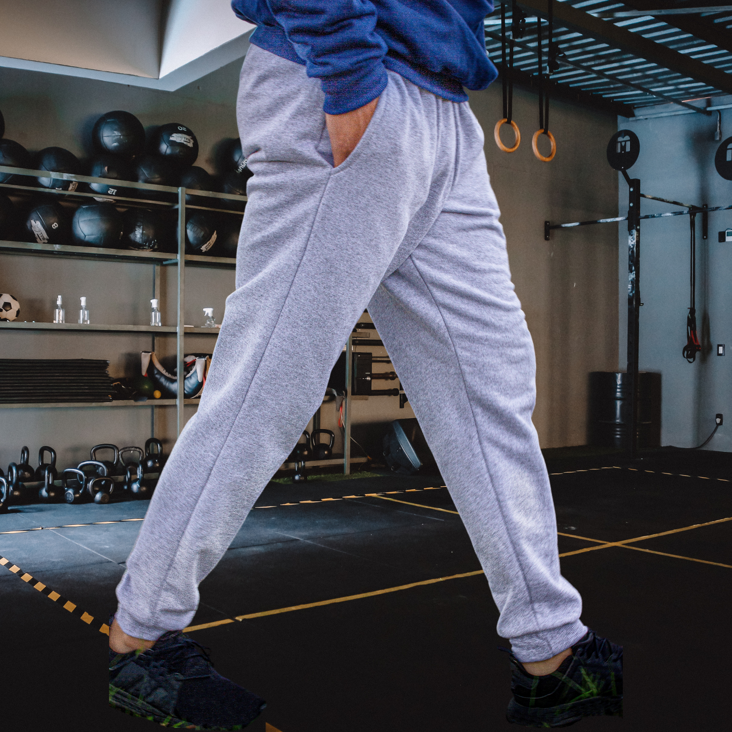 Pantalón Jogger Deportivo con Puño para Hombre Jogging Básico Calidad Cotton con Felpa - Uruguay