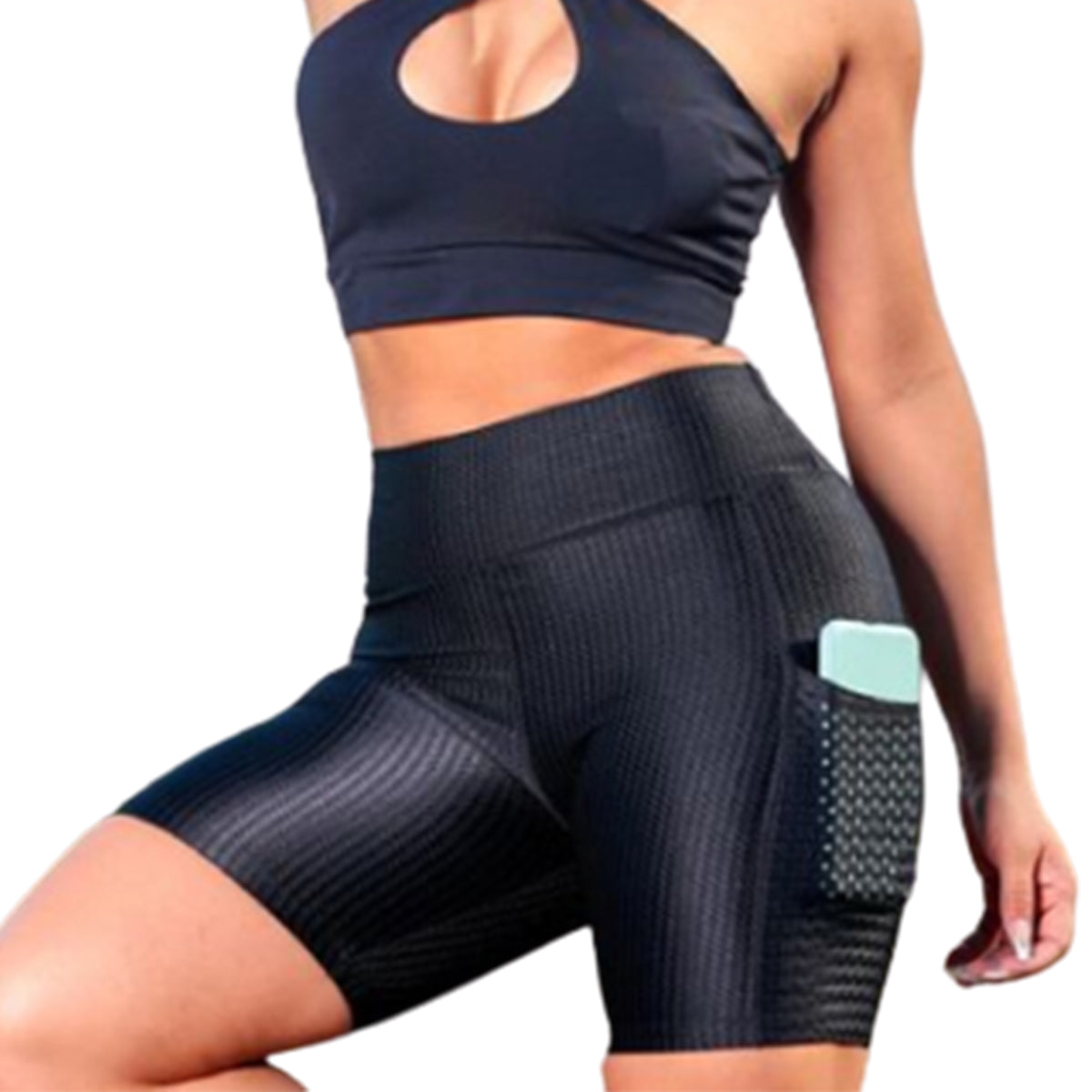 Short Biker con Bolsillo Calza Legging Calidad Premium Uruguay
