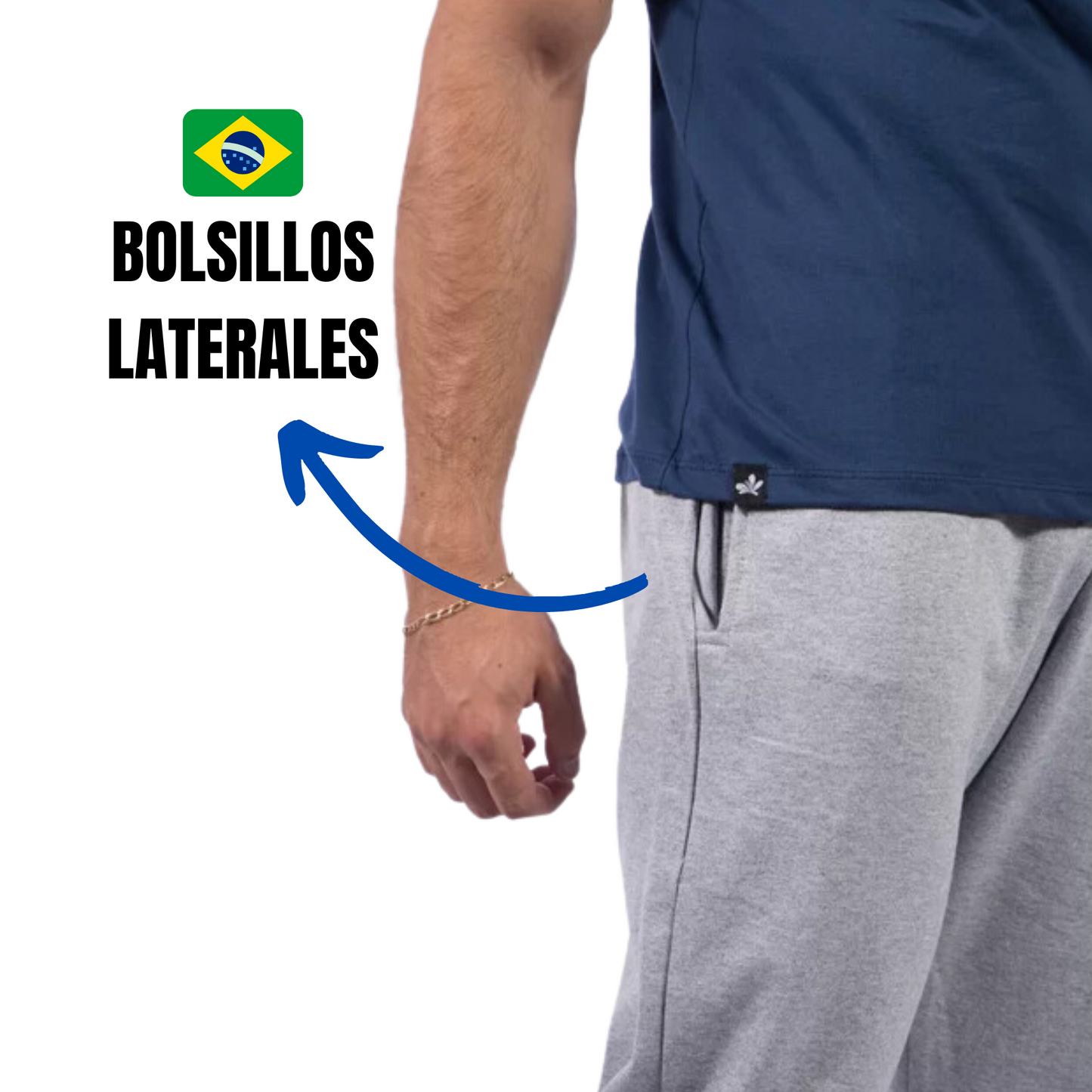 Pantalón Deportivo para Hombre Jogging Básico Calidad Cotton con Felpa