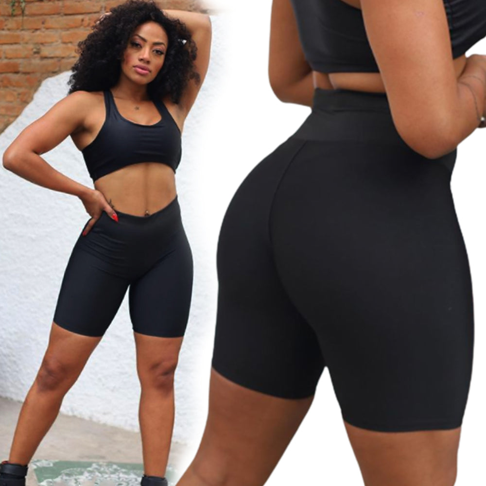 Calza Biker Básica Suplex Bermuda Legging Corta Uruguay